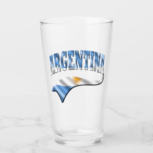 Argentinië Glas (Voorkant)