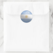 Argentinië Glossy Circle Flag Ronde Sticker (Tas)
