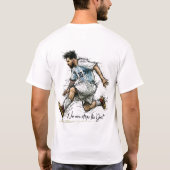 Argentinië GOAT 10 Voetbal Schets T-Shirt (Achterkant)