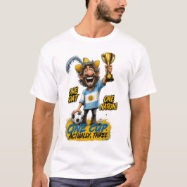 Argentinië GOAT Nation Drie Kampioenen Fan T-shirt