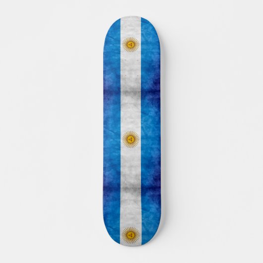 Argentinië Grunge Flag Custom Pro Long Board Skateboard (Voorkant)