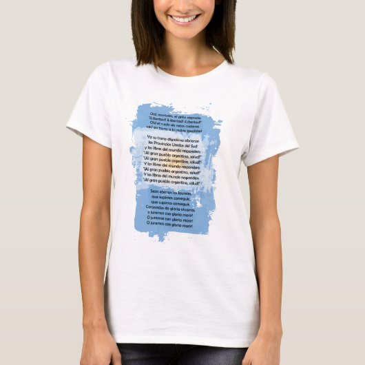 Argentinië - Himno Nacional Argentino T-shirt (Voorkant)