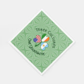 Argentinië Ierland USA Shamrock Vlag Gepersonalise Servet (Hoek)