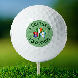 Argentinië Ierland VS Klaver Vlag Persoonlijk  Golfballen