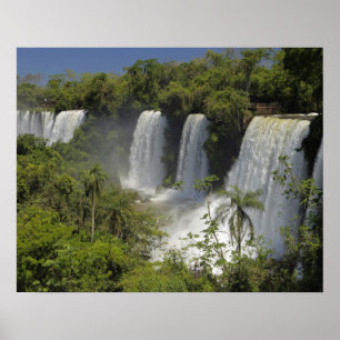 Argentinië, Iguacu Herfsten in de zon. Poster