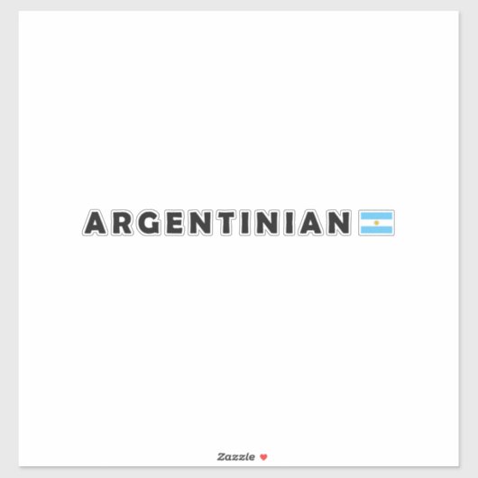 Argentinië, ik ben Argentijn Sticker (Vel)