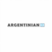 Argentinië, ik ben Argentijn Sticker (Voorkant)