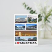 Argentinië - Ik hou van - Briefkaart (Staand voorkant)