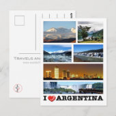 Argentinië - Ik hou van - Briefkaart (Voorkant / Achterkant)