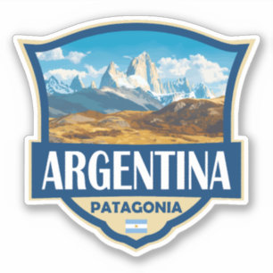 Argentinië Illustratie Retro Badge Sticker