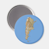 Argentinië Kaart Magnet (Voorkant / Achterkant)