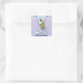 Argentinië Kaart Reisposter Vierkante Sticker (Tas)