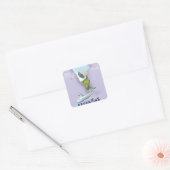 Argentinië Kaart Reisposter Vierkante Sticker (Envelop)