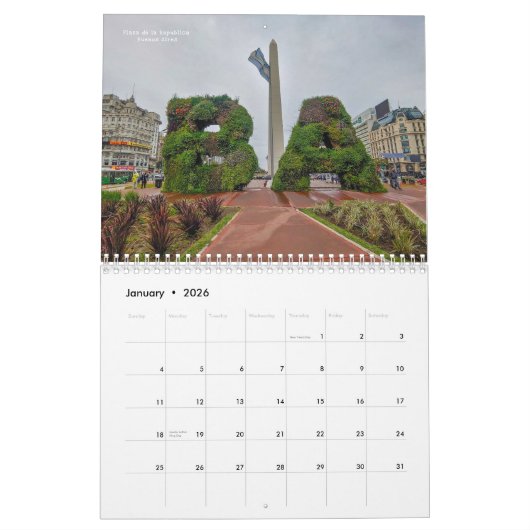 Argentinië Kalender (Jan 2026)