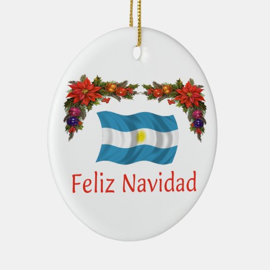 Argentinië Kerstmis Keramisch Ornament (Rechts)