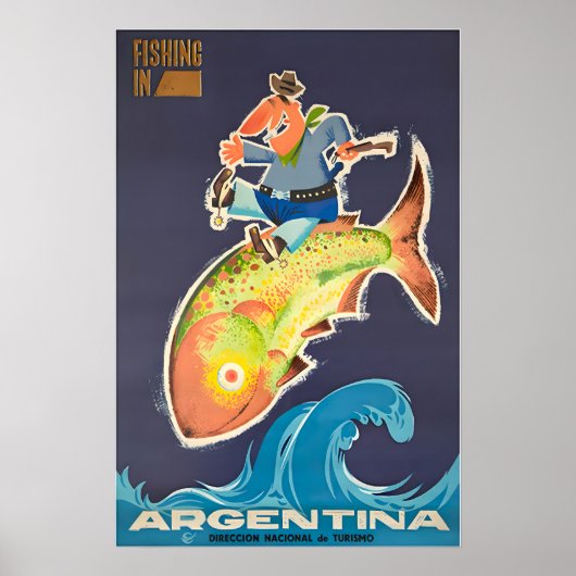 Argentinië Kunst Buenos Aires Print Antieke Reis (Voorkant)