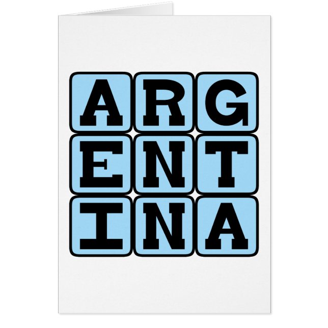 Argentinië, land in Zuid-Amerika (Voorkant)