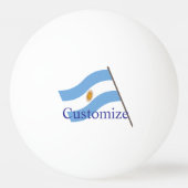 Argentinië Land Vlag Thunder_Cove Pingpongbal (Achterkant)