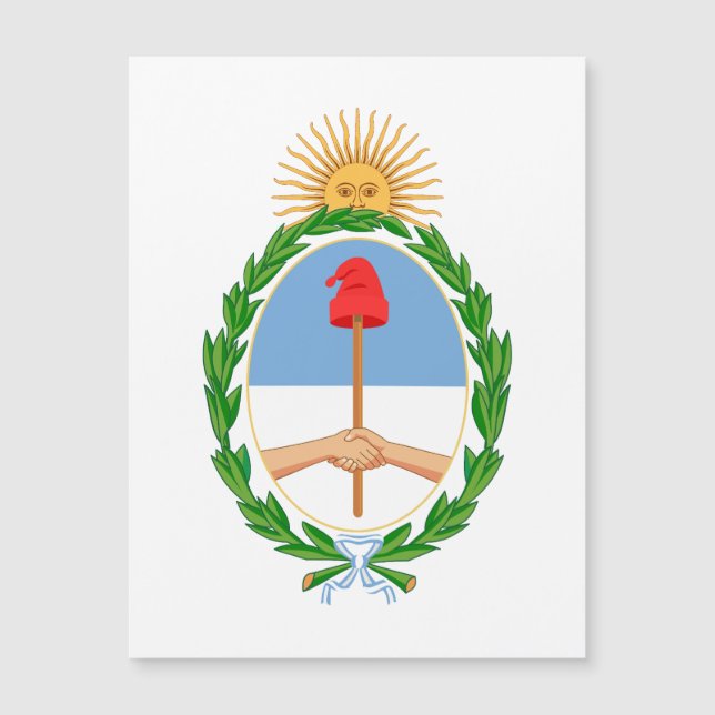 Argentinië land wapen wapens symbool embleem vlag (Voorkant)