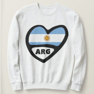 Argentinië Landcode Flag Heart ARG Trui