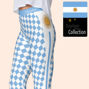 Argentinië leggings, zon, mode, Argentijnse vlag Leggings