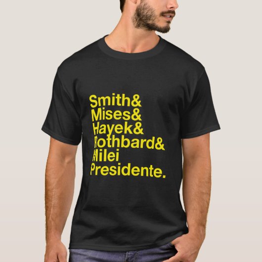 Argentinië Libertaria Javier Milei Presidente 2023 T-shirt (Voorkant)