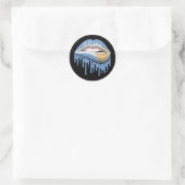 Argentinië Lips Pride Root Flag Ronde Sticker (Tas)