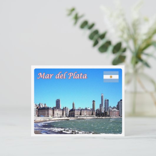 Argentinië - Mar del Plata - Briefkaart (Staand voorkant)