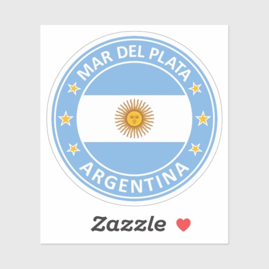 Argentinië, Mar del Plata Sticker (Vel)