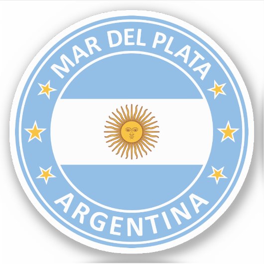 Argentinië, Mar del Plata Sticker (Voorkant)