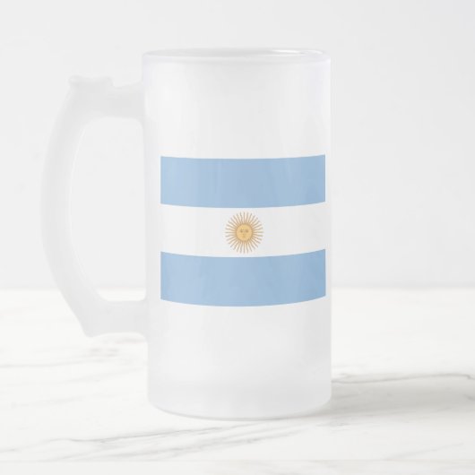 argentinië matglas bierpul (Links)