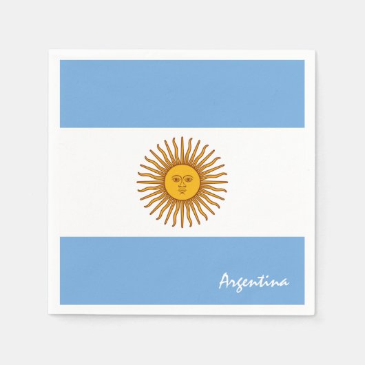 Argentinië Napkins, Argentinië Vlag partij / sport Servet (Voorkant)