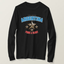 Argentinië Nationaal Trots Dames T-shirt met Lange