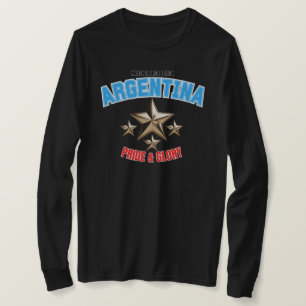Argentinië Nationaal Trots Dames T-shirt met Lange