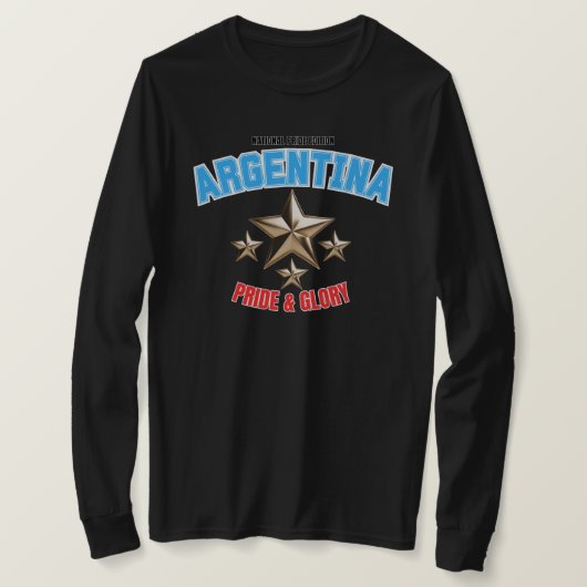 Argentinië Nationaal Trots Dames T-shirt met Lange (Design voorkant)