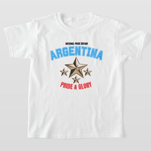Argentinië National Pride Edition Kinder T-Shirt (Laagn)