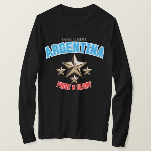 Argentinië National Pride Edition lange mouw shirt (Design voorkant)