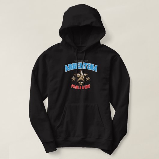 Argentinië Nationale Trots Editie Pullover Hoodie (Design voorkant)