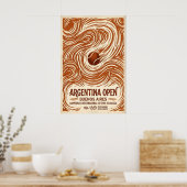 Argentinië Open Tennis Poster Vintage 1954 Buenos (Keuken)