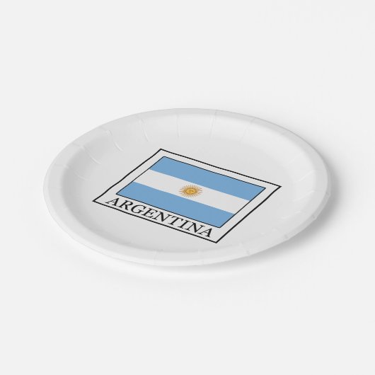Argentinië Papieren Bordje (Gekanteld)