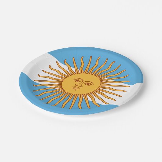 Argentinië Papieren Bordje (Gekanteld)