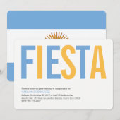 Argentinië Party uitnodiging (Voorkant / Achterkant)