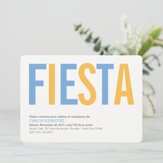 Argentinië Party uitnodiging (Staand voorkant)