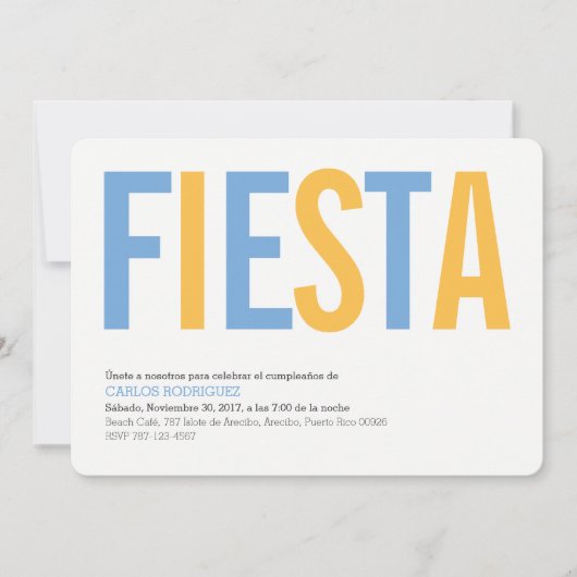 Argentinië Party uitnodiging (Voorkant)