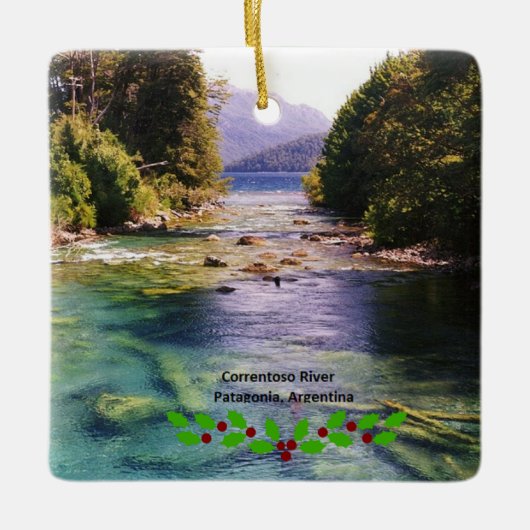 Argentinië, Patagonië Keramisch Ornament (Voorkant)