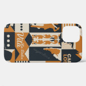 argentinië patroon naadloze ontwerpillustratie Case-Mate iPhone case (Achterkant (horizontaal))