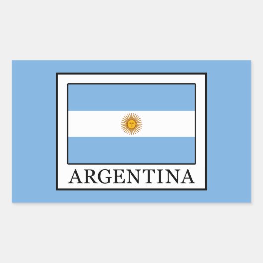 Argentinië Rechthoekige Sticker (Voorkant)