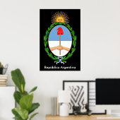 Argentinië Republica - Poster Emblem (Thuiskantoor)