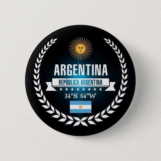 Argentinië Ronde Button 5,7 Cm (Voorkant)