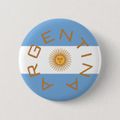 argentinië ronde button 5,7 cm (Voorkant)